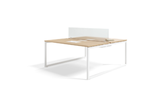 mesa de oficina modular para trabajo en equipo.Mobiliario para oficina - mesas con separador de ambiente